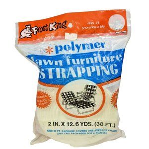 Frost King Lawn Furniture Strapping Re-Webbing White (2" x 38') NEW Waterproof